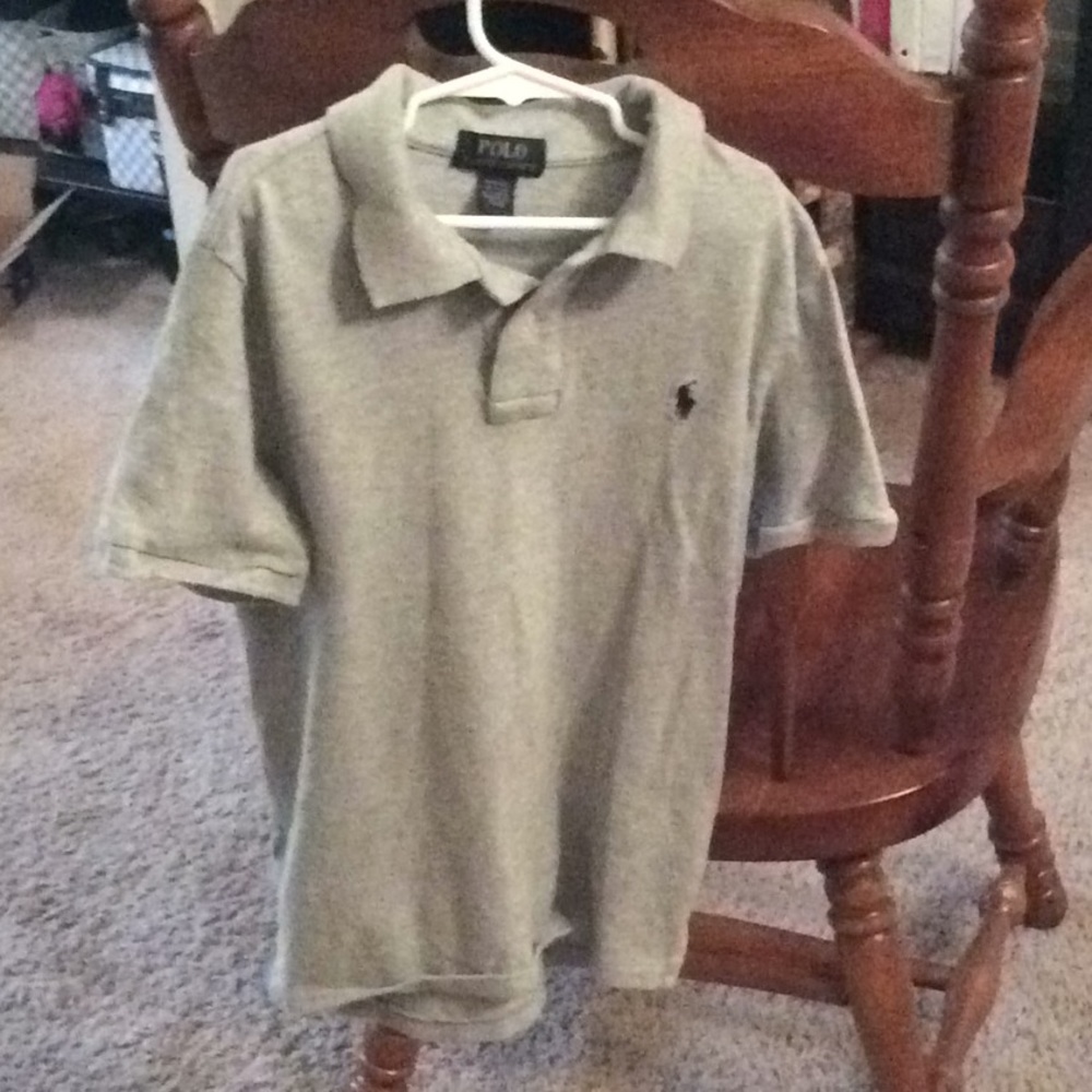 Grey polo, 10-12boys, Ralph Lauren